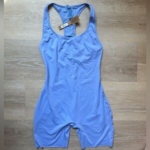 Skims Swim Cycle Suit Medium Periwinkle NWT